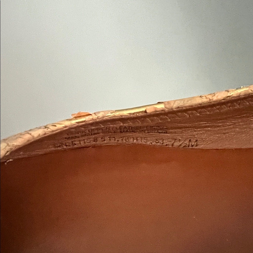 Tory Burch reva cork ballet flats with gold logo size 7.5 preppy classy work - Picture 15 of 15